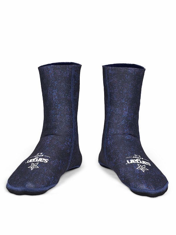 Носки неопреновые SARGAN Sport  1030/MBKB, 2мм, микс-черный/синий