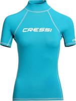 Футболка из лайкры с коротким рукавом RASH GUARD жен. Аквамарин Cressi