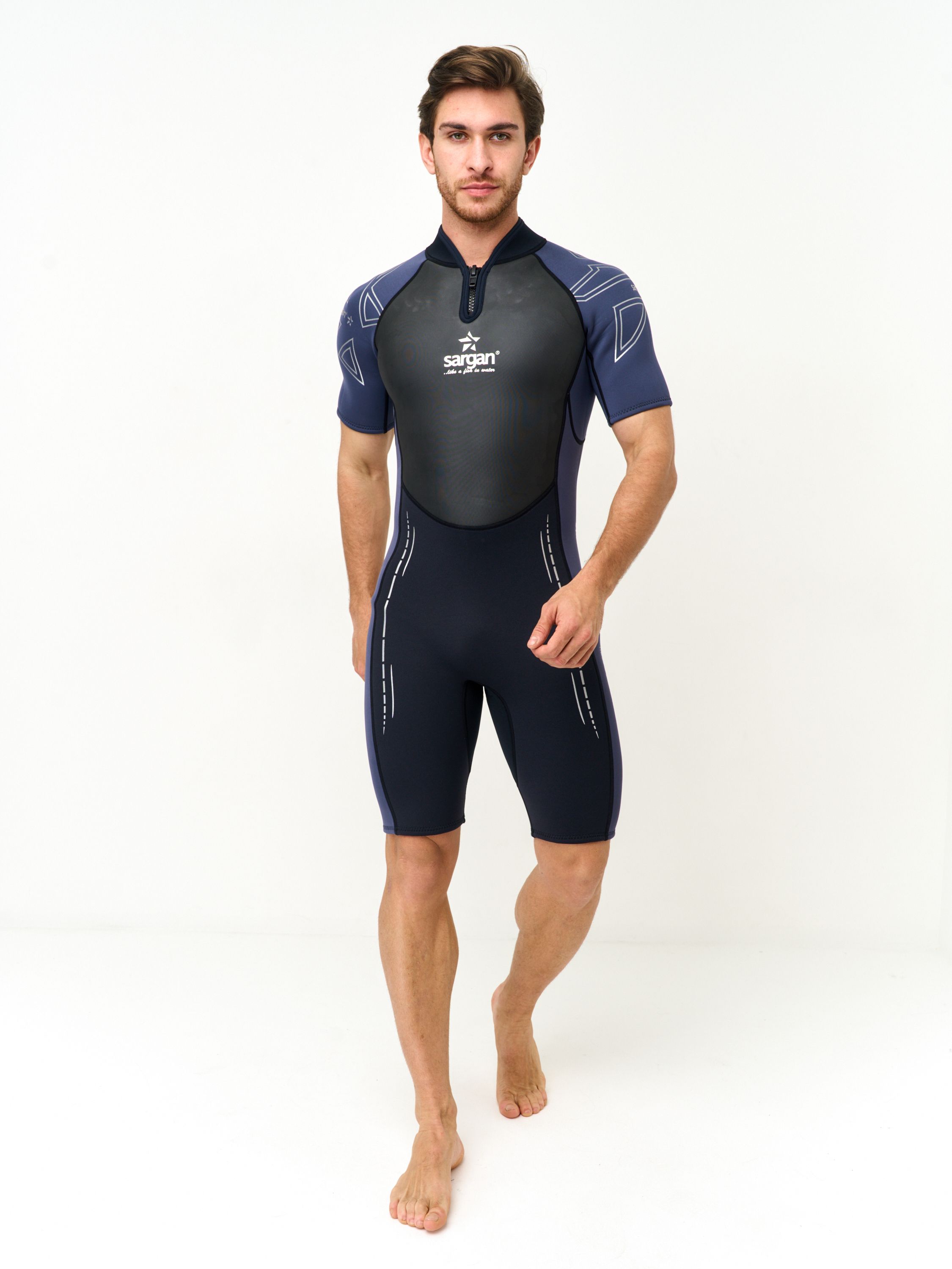 Гидрокостюм "NERO 2.0" Shorty men черный/серый 3 mm