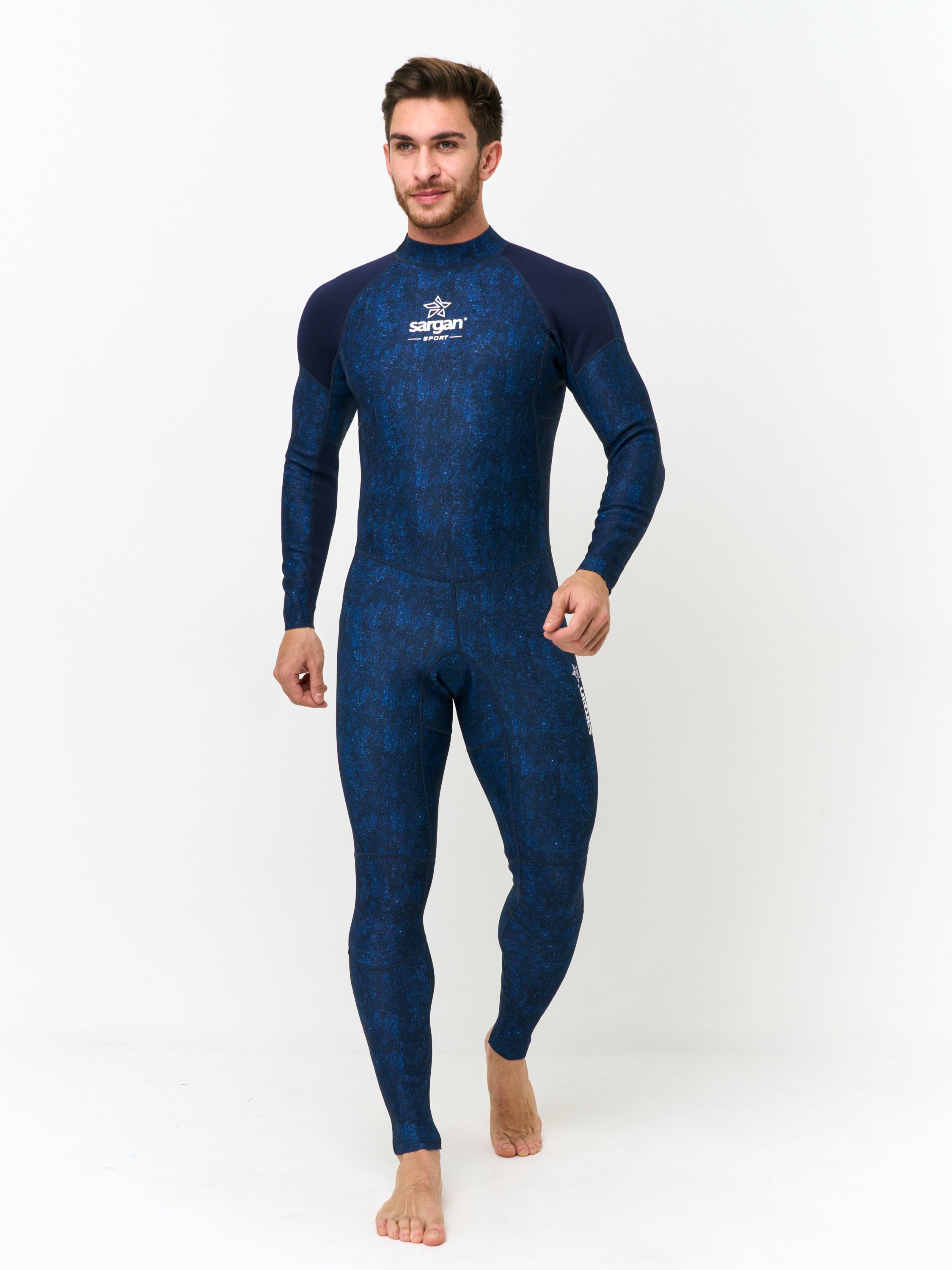 Гидрокостюм SARGAN Sport  1001/MBL, мужской, длинный, неопр.2мм, микс-синий