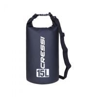 Гермомешок CRESSI с лямкой DRY BAG  черный 15 литров, Cressi