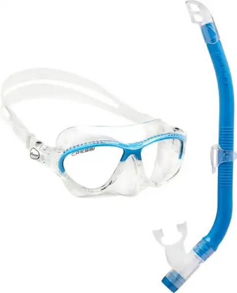 Набор Детский маска MOON KID + трубка TOP голубой