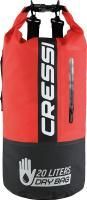 Герморюкзак CRESSI с карманом на молнии Premium BACK PACK, черный/красный, 20 литров, Cressi