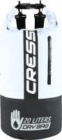 Герморюкзак CRESSI с карманом на молнии Premium BACK PACK, черный/белый, 20 литров, Cressi
