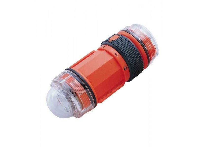 Фонарь подводный сигнальный ist led , красный, пластик, батарейки аа ls3