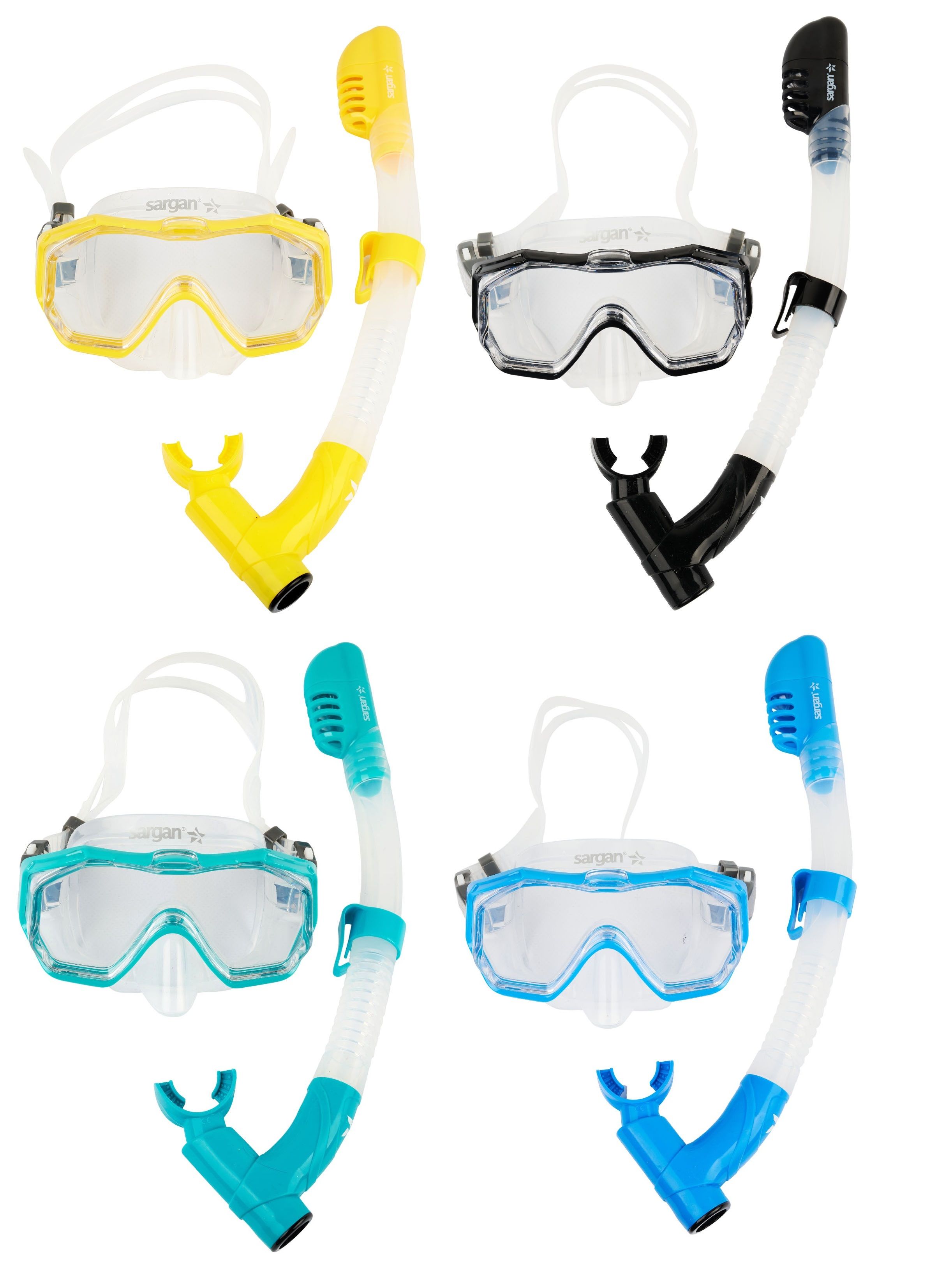Набор Сарган "Панорама-А" KID (маска, трубка) прозрачная трубка