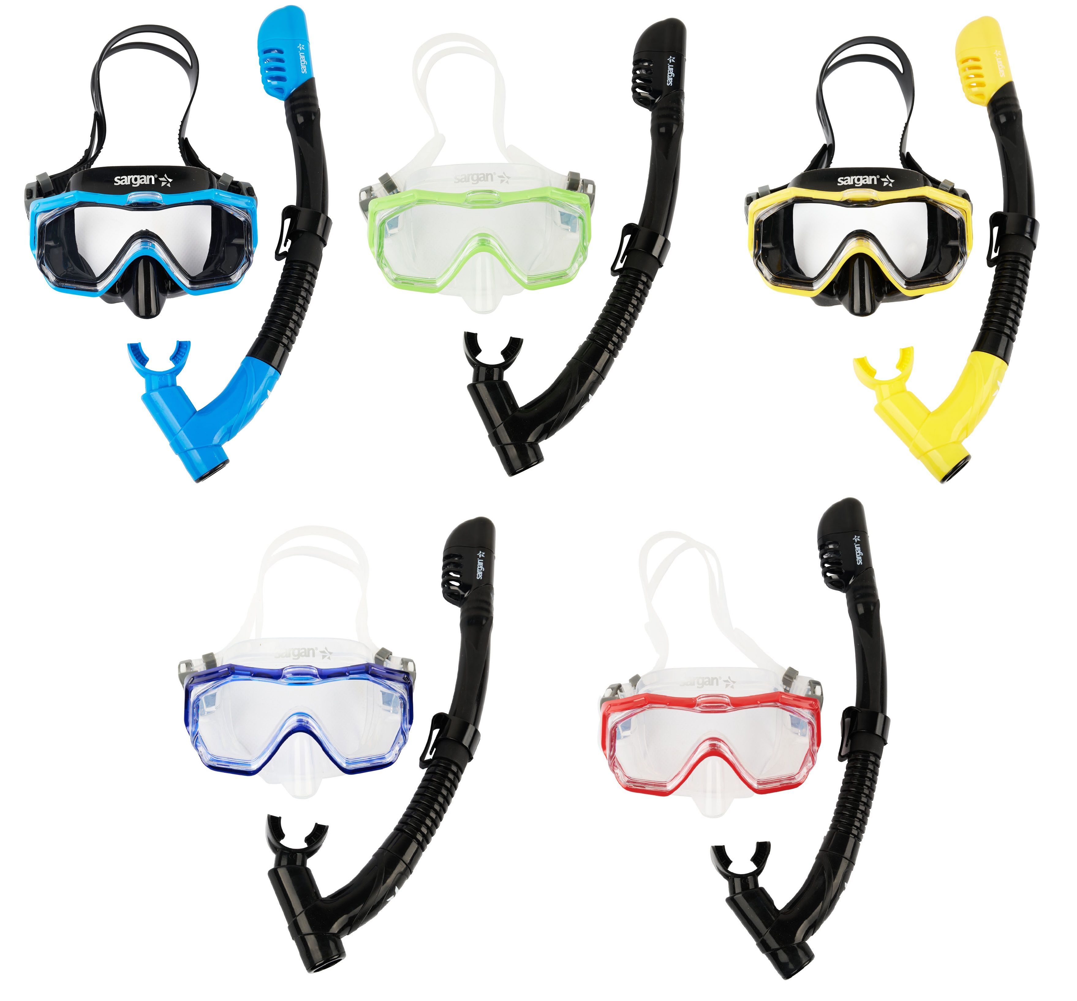 Набор Сарган "Панорама-А" KID (маска, трубка) черная трубка