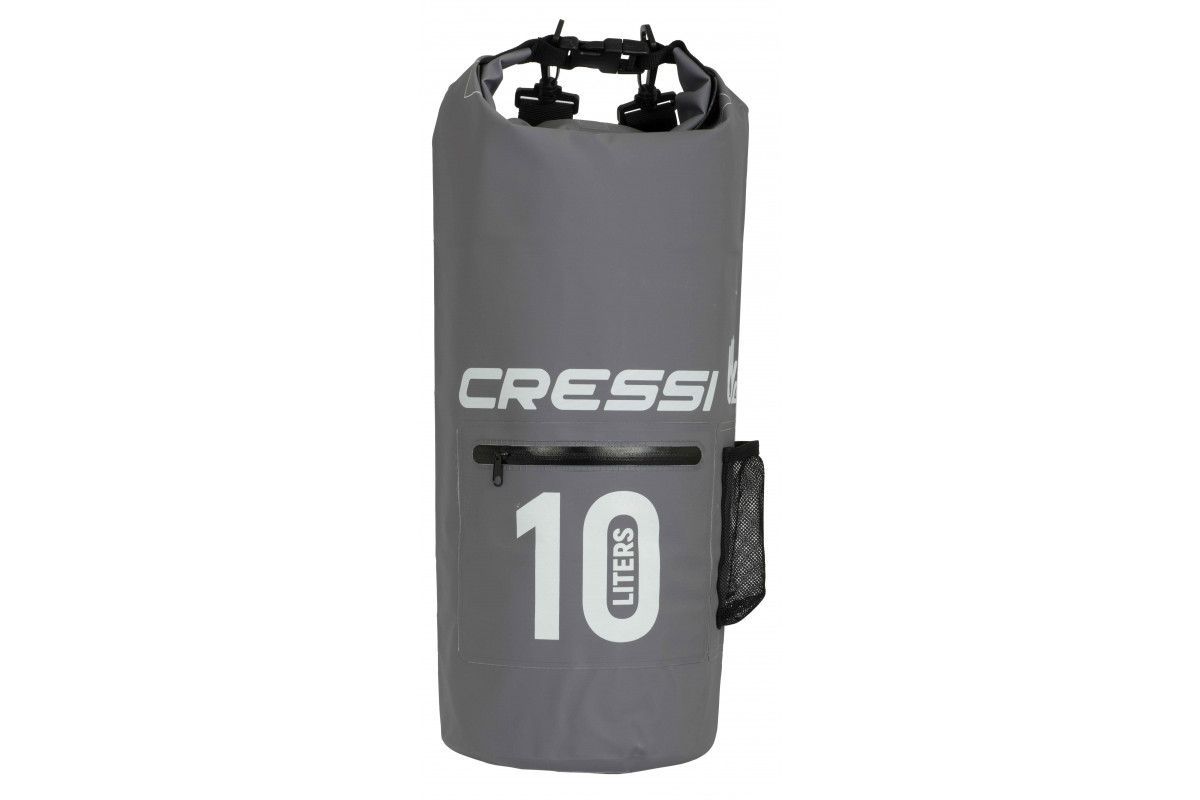 Гермомешок CRESSI с карманом на молнии, DRY BAG, серый 10  литров, Cressi