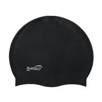 Шапочка для плавания CS ZIP черная Saeko