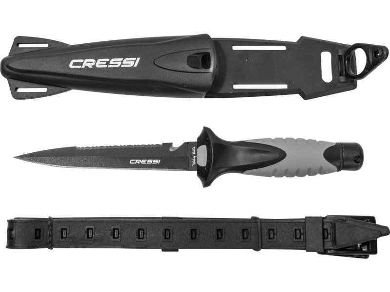 Нож cressi finisher длина 26 см / лезвие 13 см