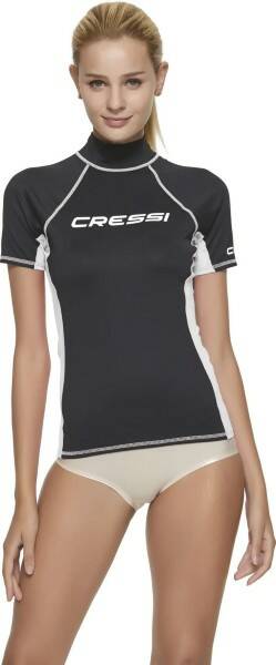Футболка из лайкры с коротким рукавом RASH GUARD жен. черная Cressi