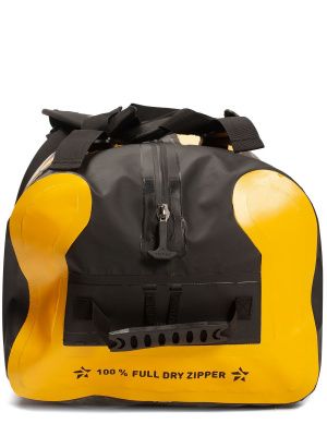 Гермо-Сумка-Рюкзак САРГАН "ПРОГРЕССОР 110.0" Герметичная молния 100%, вкладыш, черный-желтый, 110л