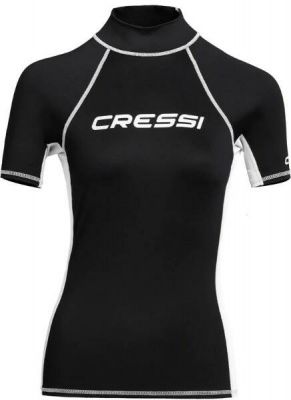 Футболка из лайкры с коротким рукавом RASH GUARD жен. черная Cressi