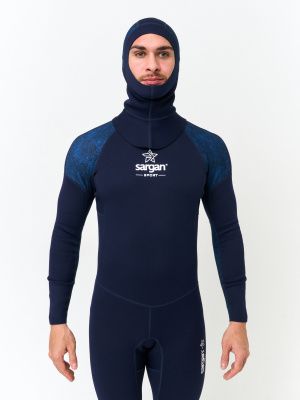 Шлем неопреновый SARGAN Sport  1022/BL, длинный, 3мм, синий