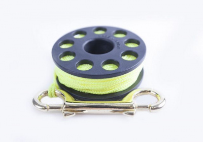 Катушка с линем 20 метров, с линем и стальным карабином ProBlue