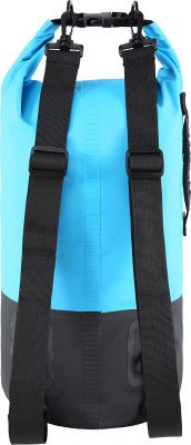 Герморюкзак CRESSI с карманом на молнии Premium BACK PACK, черный/светло-голубой, 20 литров, Cressi