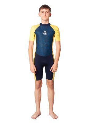 Гидрокостюм SARGAN Sport  1082/BL, детский, неопрен 2мм/лайкра, синий-песочный