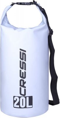Гермомешок CRESSI с лямкой DRY BAG  белый 20 литров, Cressi