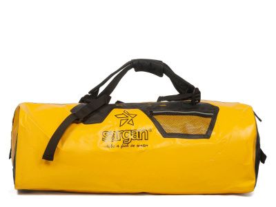 Гермо-Сумка-Рюкзак САРГАН "ПРОГРЕССОР 110.0" Герметичная молния 100%, вкладыш, желтый-черный, 110л