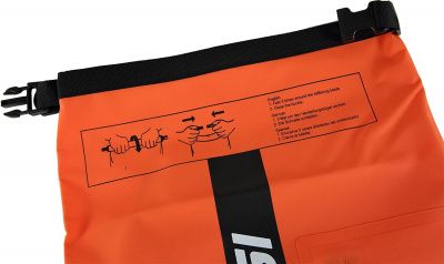 Герморюкзак CRESSI с карманом на молнии Premium BACK PACK, черный/оранжевый, 20 литров, Cressi