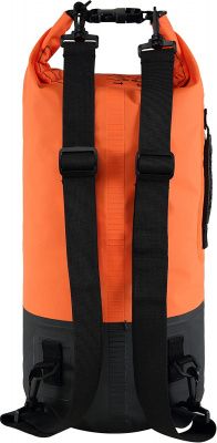 Герморюкзак CRESSI с карманом на молнии Premium BACK PACK, черный/оранжевый, 20 литров, Cressi