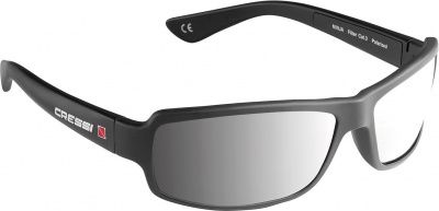 Очки солнцезащитные плавающие NINJA черные, зеркальные линзы, Cressi