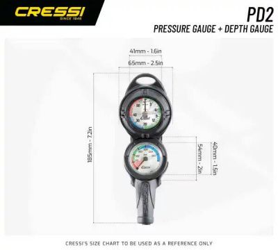 Консоль 2-х приборная (манометр+ глубиномер) Cressi