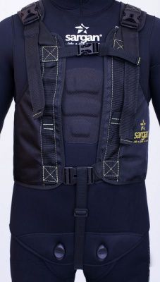 Жилет разгрузочный ТОБОЛ тканевый черный SARGAN