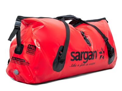 Гермо-сумка САРГАН "КАПЛЯ", 100% герметичный вход, длина 100 см объем 110 л. красная
