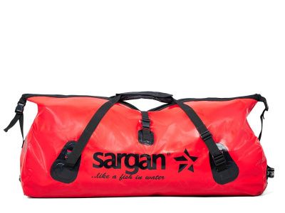 Гермо-сумка САРГАН "КАПЛЯ", 100% герметичный вход, длина 100 см объем 110 л. красная
