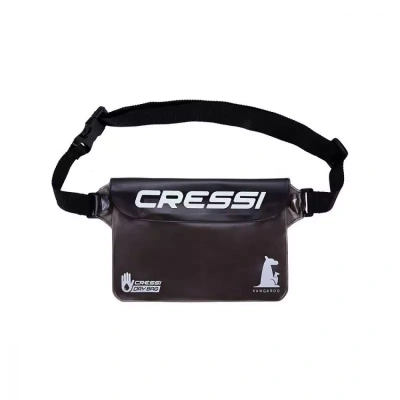 Сумка поясная CRESSI герметичная KANGAROO DRY POUCH черный, Cressi