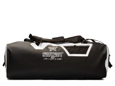 Гермо-Сумка-Рюкзак САРГАН "ПРОГРЕССОР 110.0" Герметичная молния 100%, вкладыш, черный-белый, 110л