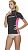 Футболка из лайкры с коротким рукавом RASH GUARD жен. черно-розовая Cressi