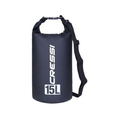 Гермомешок CRESSI с лямкой DRY BAG  черный 15 литров, Cressi