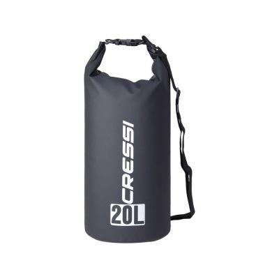 Гермомешок CRESSI с лямкой DRY BAG  черный 20 литров, Cressi