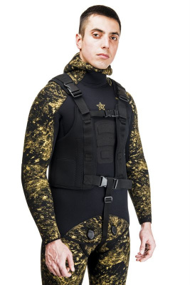 Жилет разгрузочный "БРОНИК" черный SARGAN