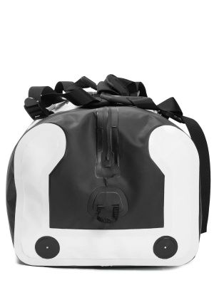 Гермо-Сумка-Рюкзак САРГАН "ПРОГРЕССОР 110.0" Герметичная молния 100%, вкладыш, черный-белый, 110л