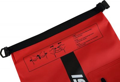 Герморюкзак CRESSI с карманом на молнии Premium BACK PACK, черный/красный, 20 литров, Cressi