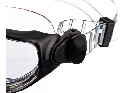 Плавательные очки-полумаска ist argo , прозрачный силикон, дымчатые линзы