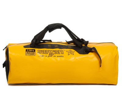Гермо-Сумка-Рюкзак САРГАН "ПРОГРЕССОР 110.0" Герметичная молния 100%, вкладыш, желтый-черный, 110л