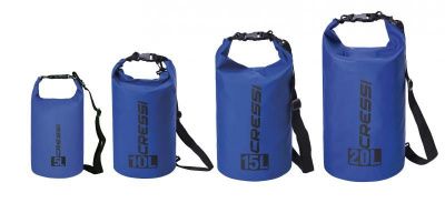 Гермомешок CRESSI с лямкой DRY BAG  синий 20 литров, Cressi