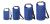 Гермомешок CRESSI с лямкой DRY BAG  синий 20 литров, Cressi