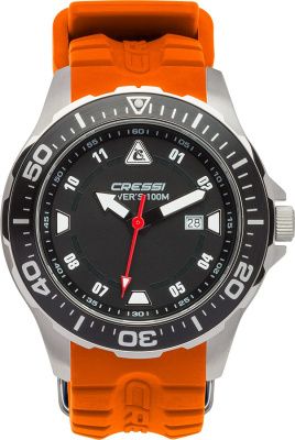 Часы Cressi MANTA WATCH 100m BLACK ORANGE