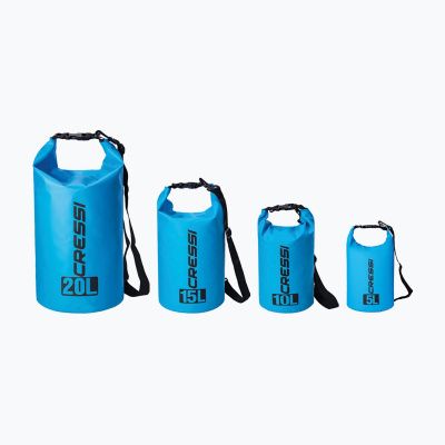 Гермомешок CRESSI с лямкой DRY BAG  светло-голубой 10 литров, Cressi