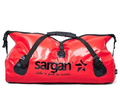 Гермо-сумка САРГАН "КАПЛЯ", 100% герметичный вход, длина 90 см  объем 95 л. красная