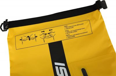 Герморюкзак CRESSI с карманом на молнии Premium BACK PACK, черный/желтый, 20 литров, Cressi