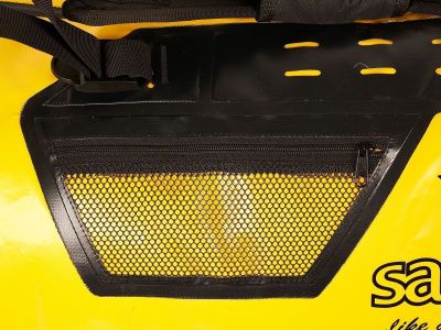 Гермо-Сумка-Рюкзак САРГАН "ПРОГРЕССОР 80.0" Герметичная молния 100%, вкладыш, желтый-черный, 80л