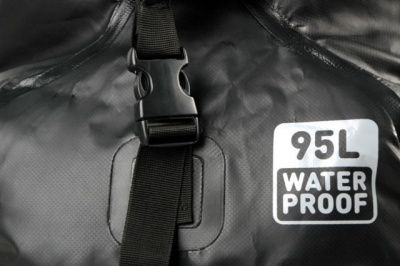 Гермо-сумка САРГАН "КАПЛЯ", 100% герметичный вход, длина 90 см  объем 95 л. черный