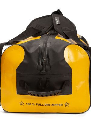 Гермо-Сумка-Рюкзак САРГАН "ПРОГРЕССОР 80.0" Герметичная молния 100%, вкладыш, черный-желтый, 80л