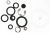 Z Cressi Набор уплотнительных колец 2-й ступени Eclipse Titanium / Steel / Black / OCTOPUS Cressi